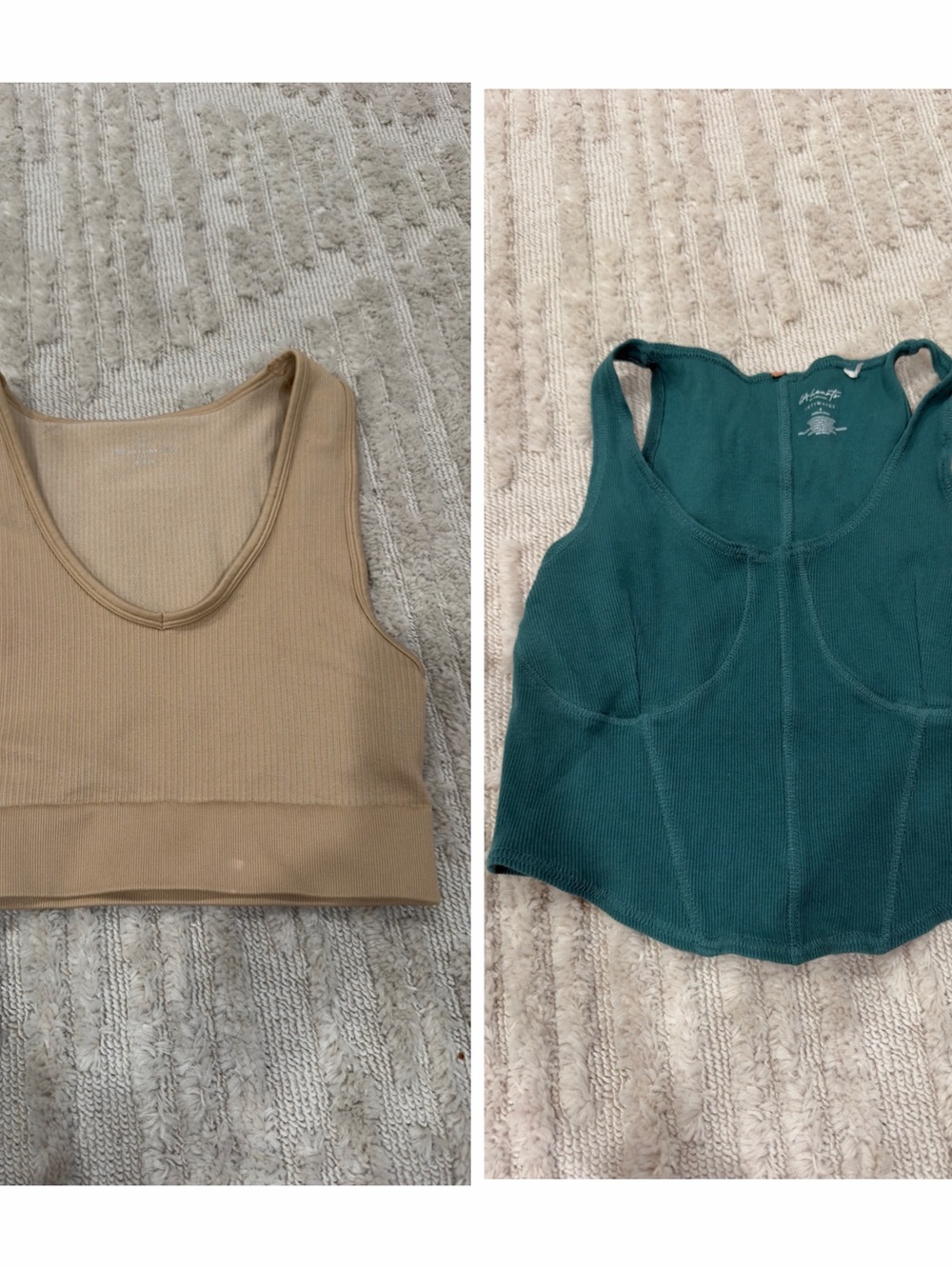Offline and LA hearts Ribbed Tank Tops - Women's Casual and Active Bundle